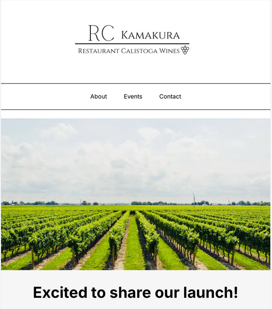 RC WINES KAMAKURA ニュースレター第1号公開!